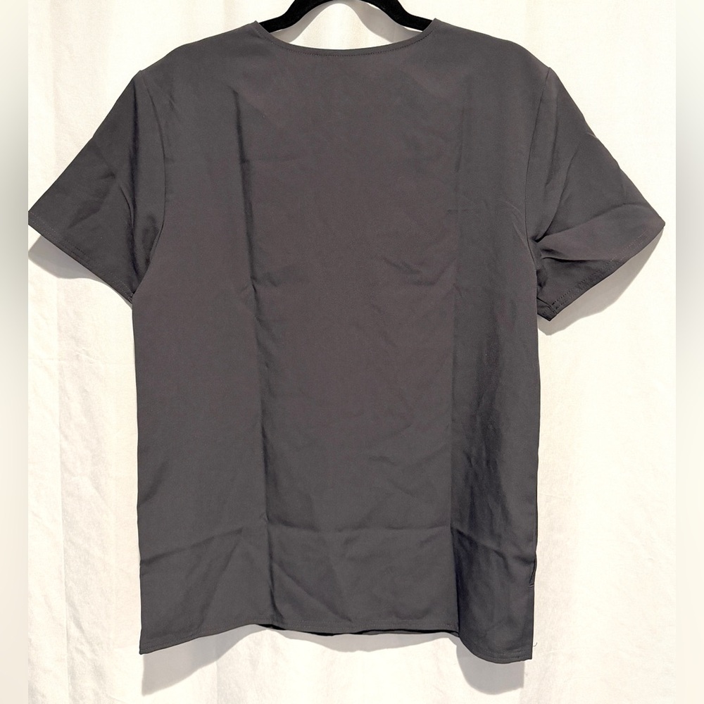 NWT Scrubstar Premium Unisex Scrub V-Neck Top Pewter Soft Stretch WM03T921 Sz S - Picture 8 of 10